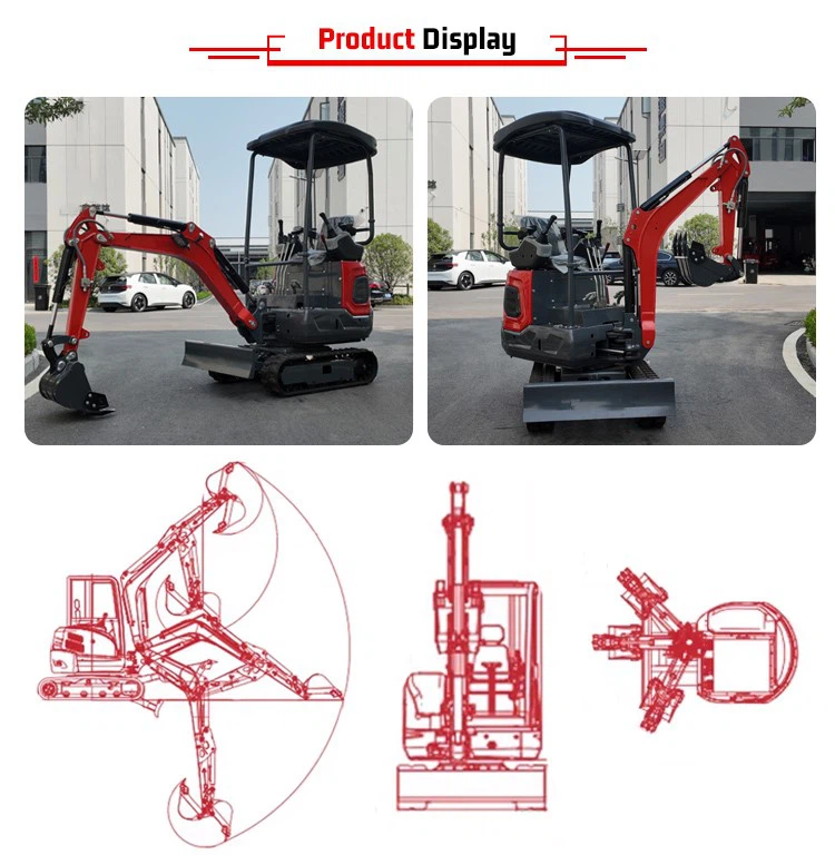 SLM12Q 1.25ton Excavator with Cabin Mini Digger SLM12Q 1.25ton Excavator with Cabin Mini Digger